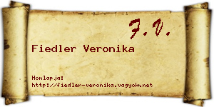 Fiedler Veronika névjegykártya