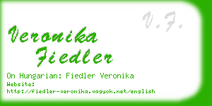 veronika fiedler business card